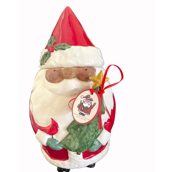 Blue Sky Other - African American Santa Claus Christmas Holiday Cookie Jar By Blue Sky NWT *GIFT*